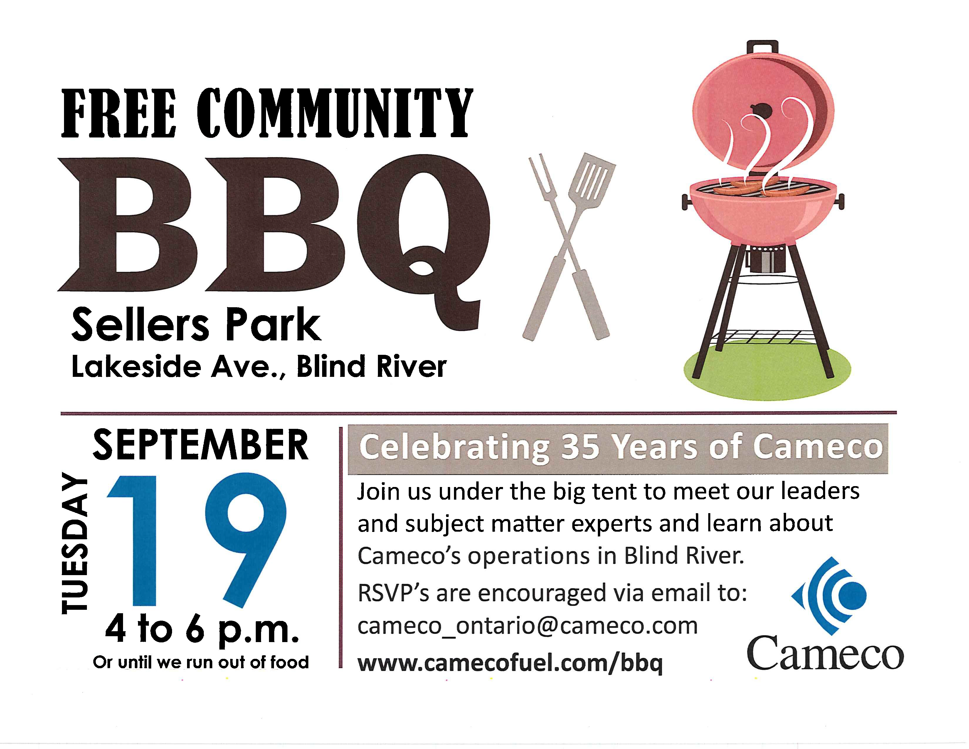 Cameco BBQ poster